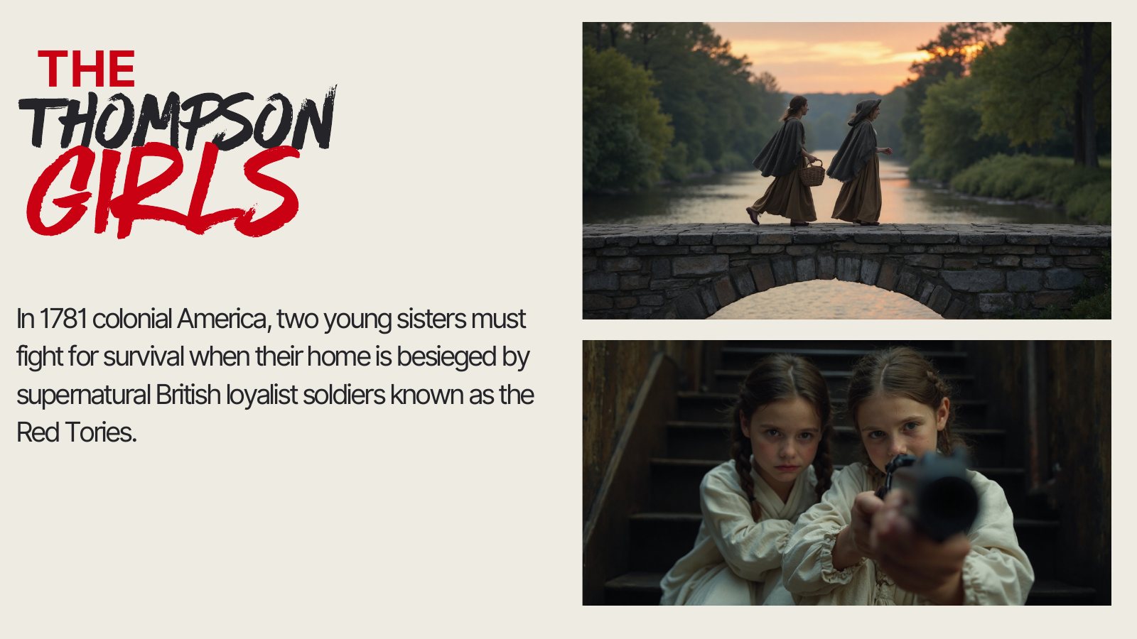 The Thompson Girls pitch deck, page 2 of 12