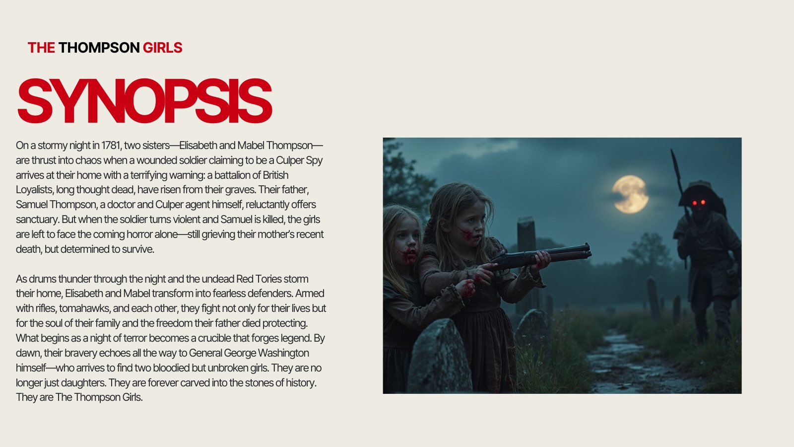 The Thompson Girls pitch deck, page 5 of 12