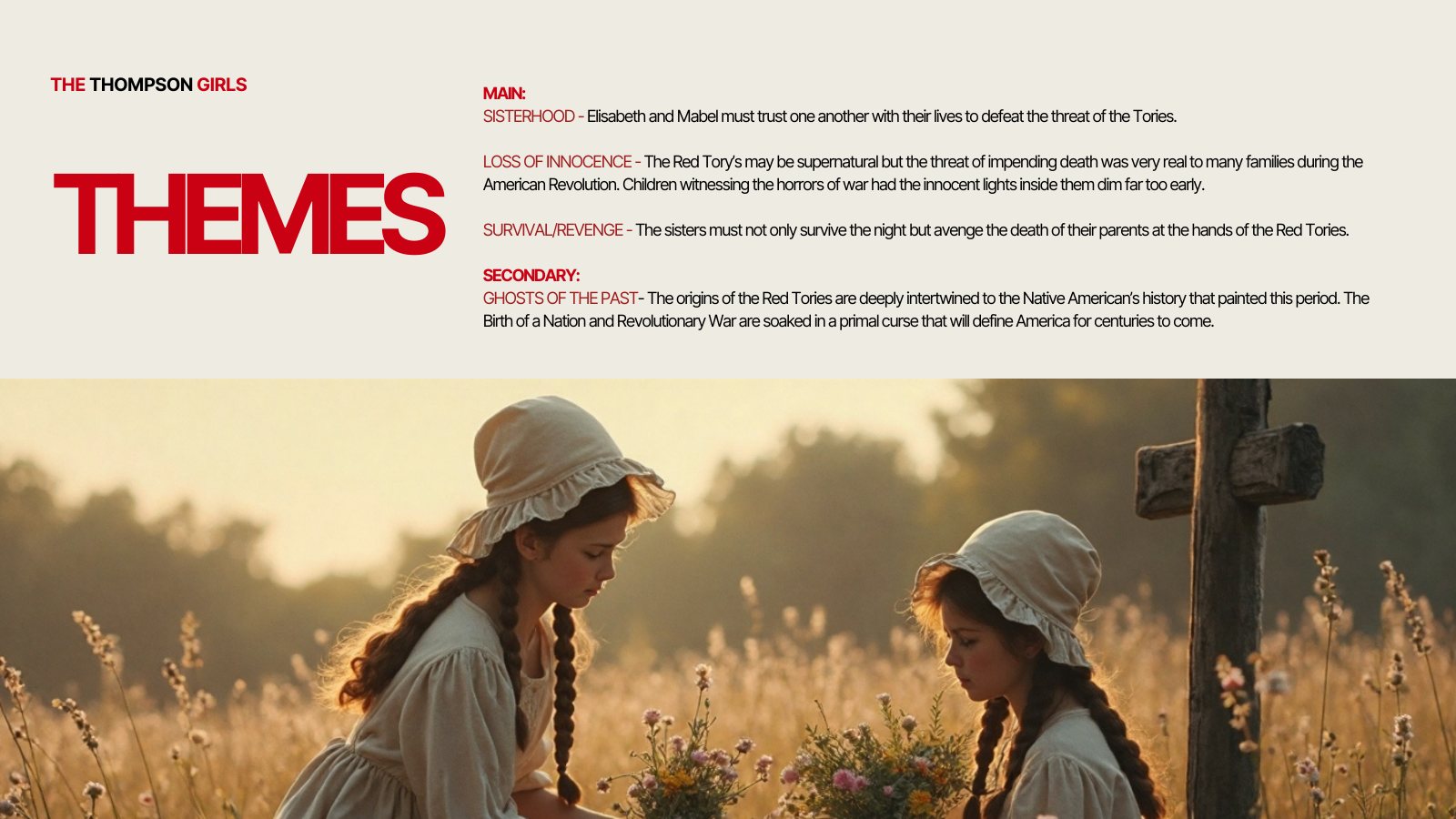 The Thompson Girls pitch deck, page 7 of 12
